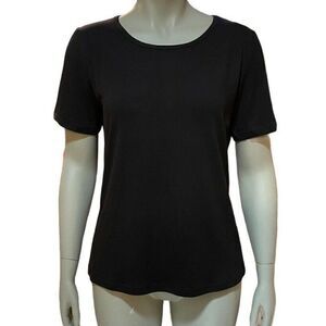 Chances R Black Basic T-Shirt Top Shirt Blouse NWT
